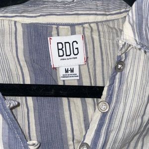 Urban Outfitters BDG Oversized distressed striped shirt